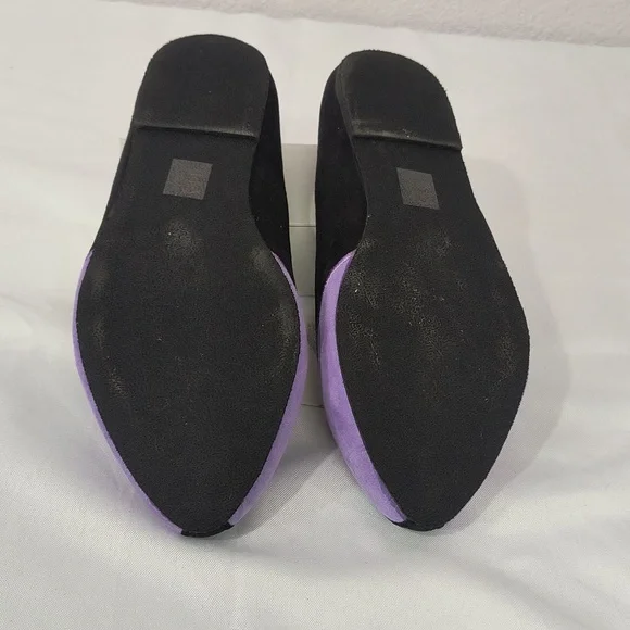 Torrid Disney Maleficient Villains Slip On Embroidered Purple Black Shoes - Picture 5 of 6